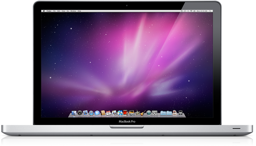Apple Mac Book Pro Front View PNG image