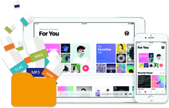 Apple Music File Formats Compatibility PNG image