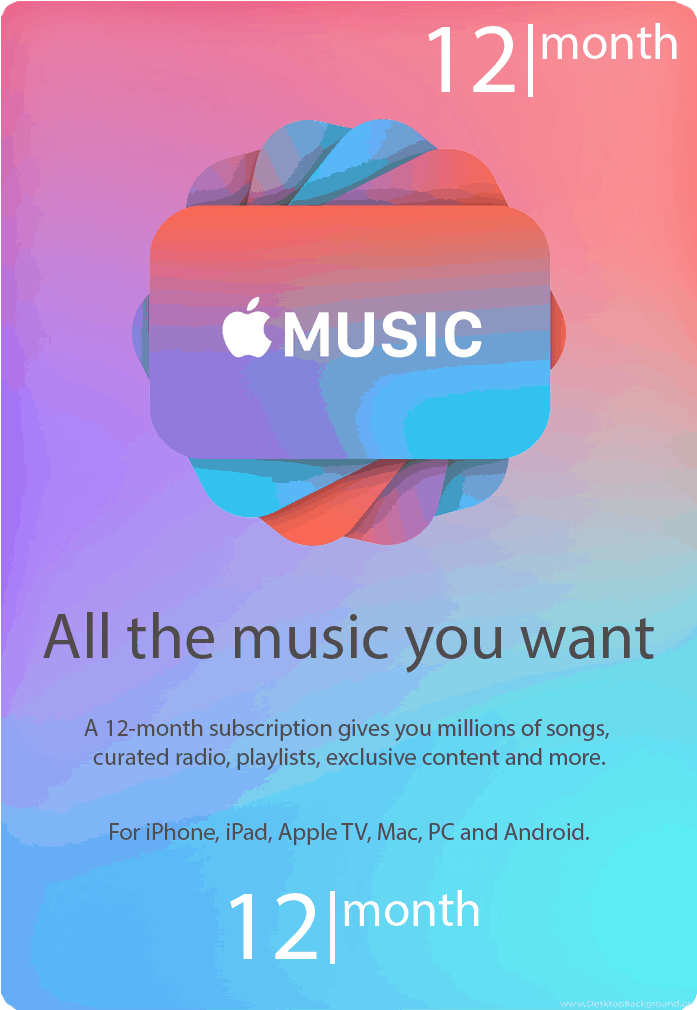 Apple Music Subscription Advert PNG image