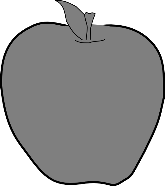 Apple Outline Graphic PNG image
