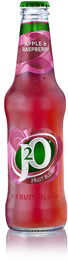 Apple Raspberry J2 O Fruit Blend Bottle PNG image