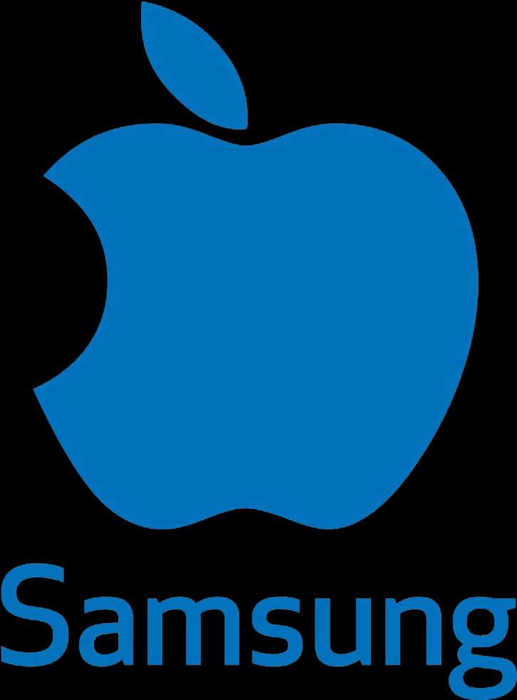 Apple Samsung Logo Mashup PNG image