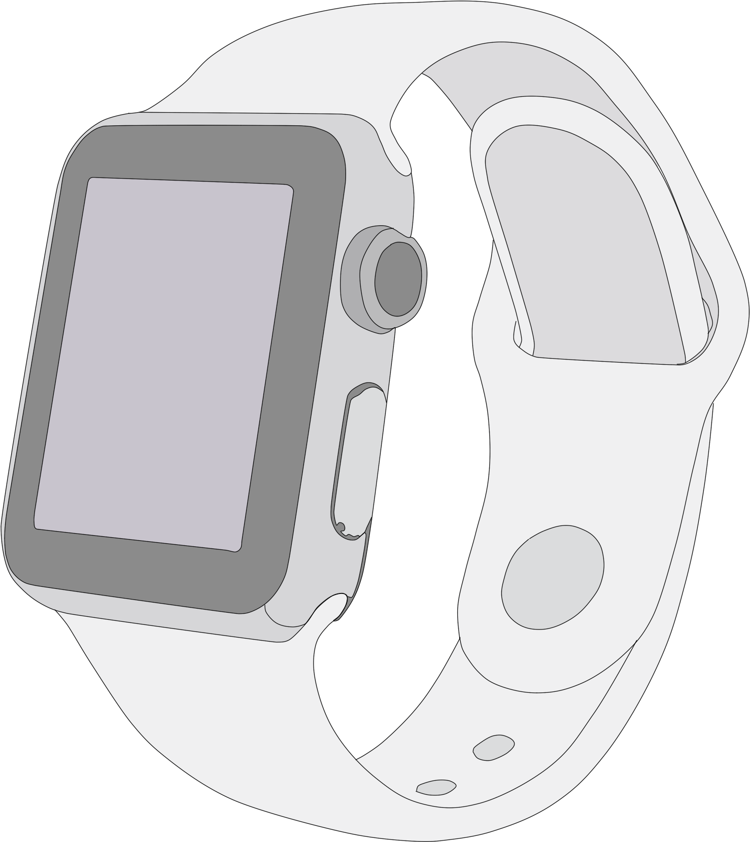 Apple Watch Illustration PNG image