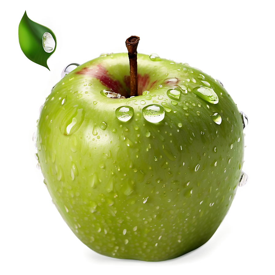 Apple With Water Drops Png Exw PNG image