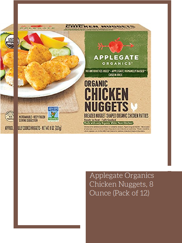 Applegate Organic Chicken Nuggets Box PNG image