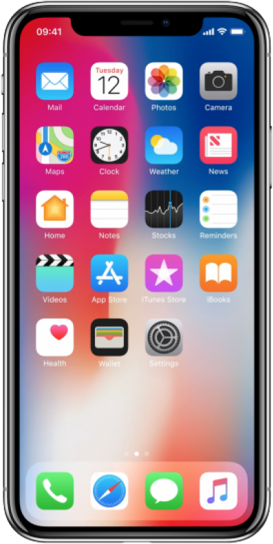 Applei Phone Home Screen Display PNG image