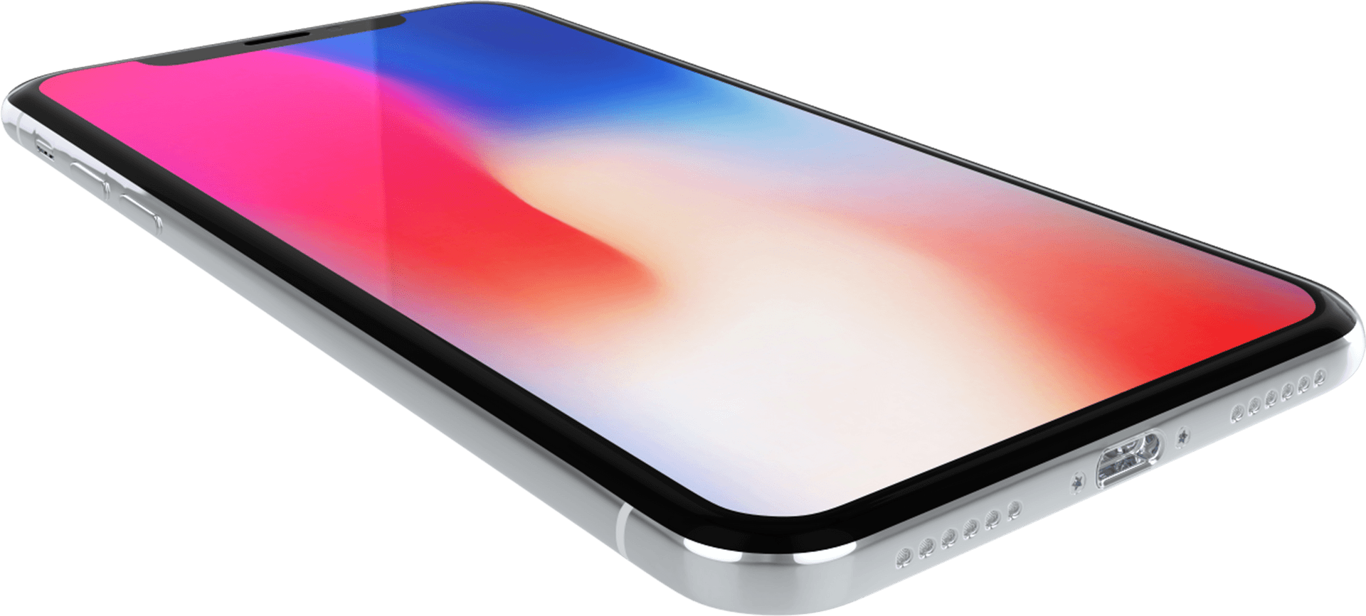 Applei Phone X Side View PNG image