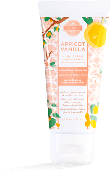 Apricot Vanilla Hand Cream Scentsy PNG image