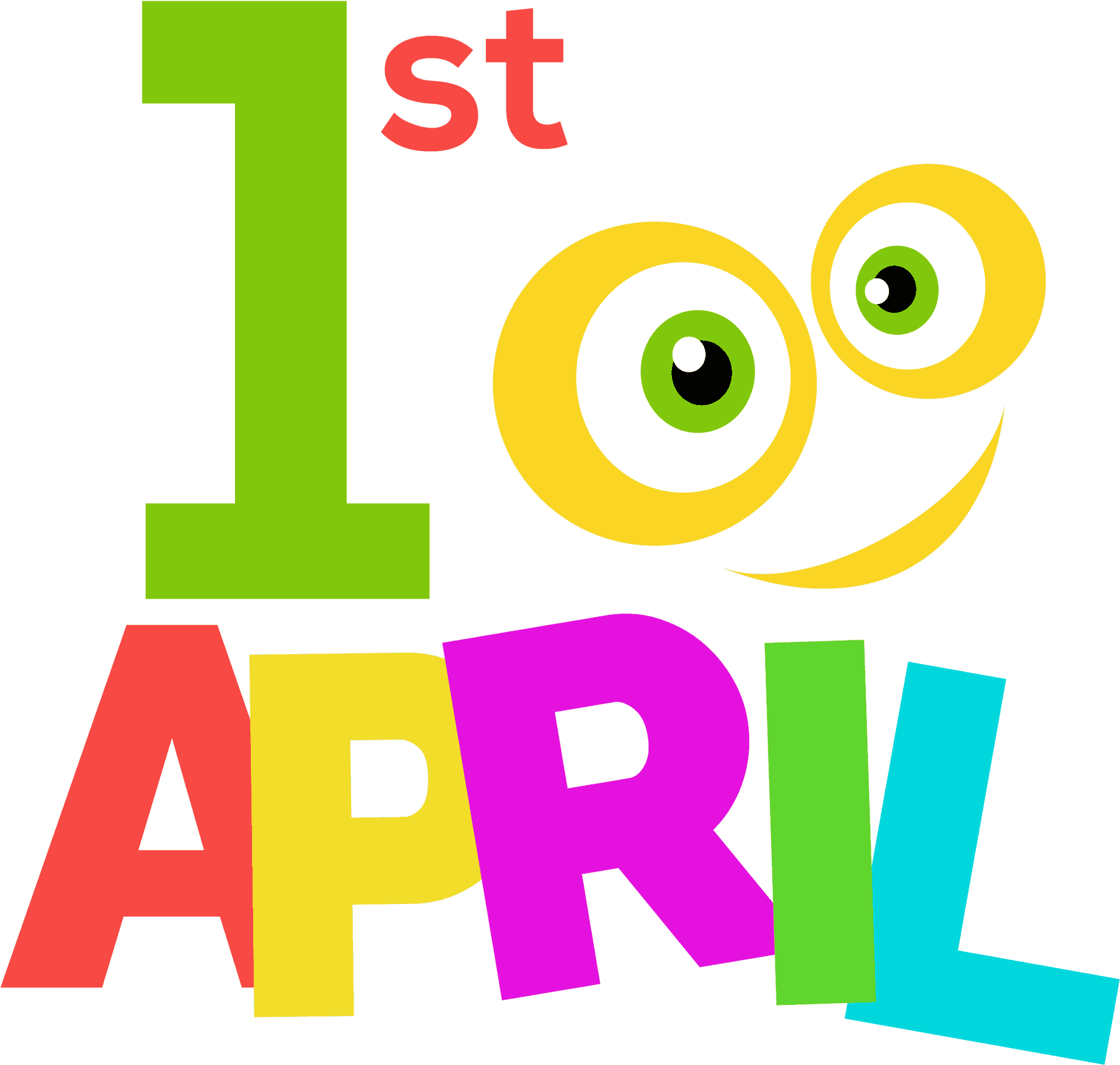 April Fools Day Celebration Graphic PNG image