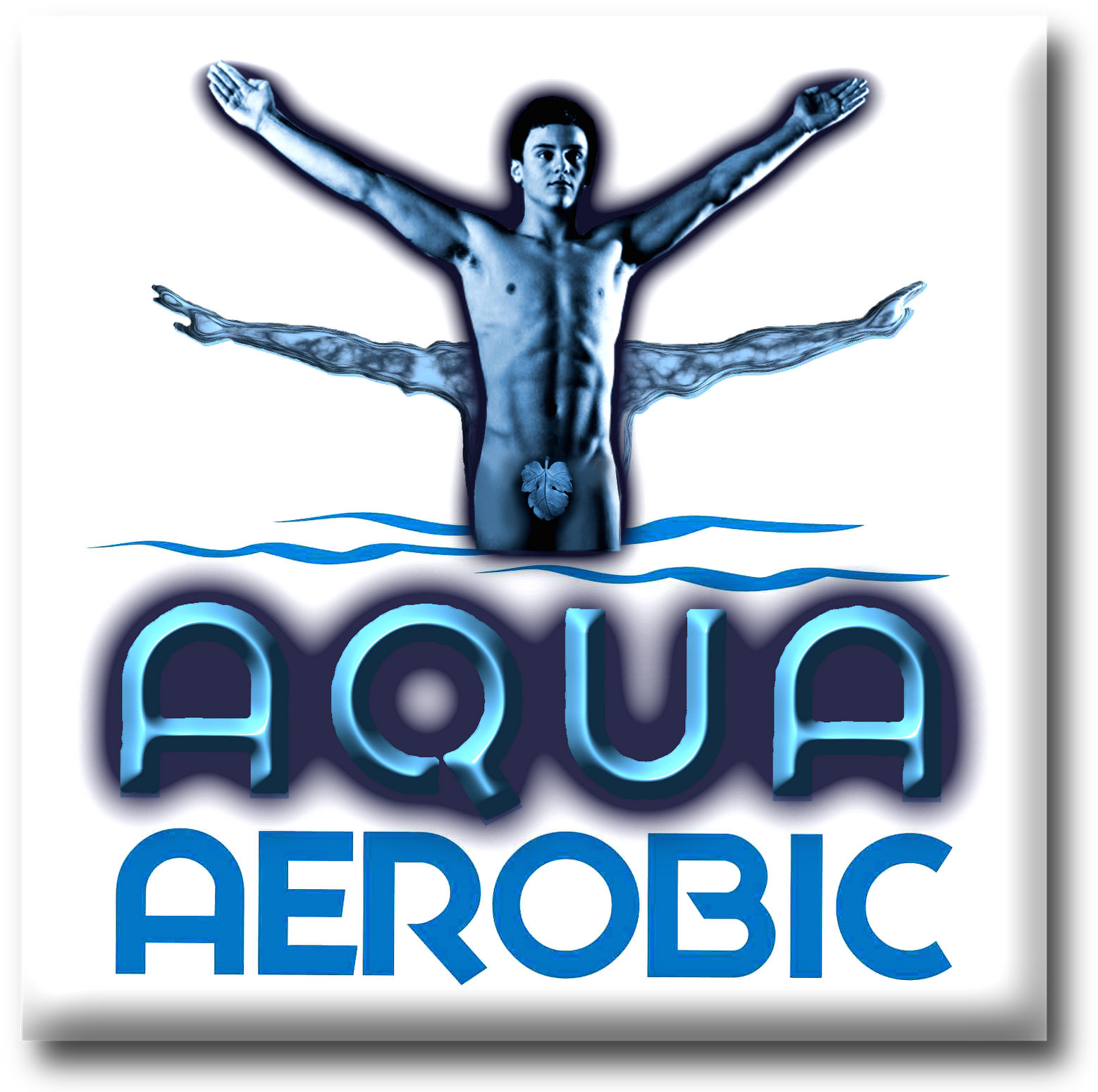 Aqua Aerobic Exercise Promotion PNG image