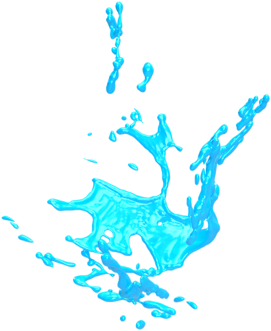 Aqua Dynamic Splash PNG image