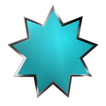 Aqua Star Graphic PNG image