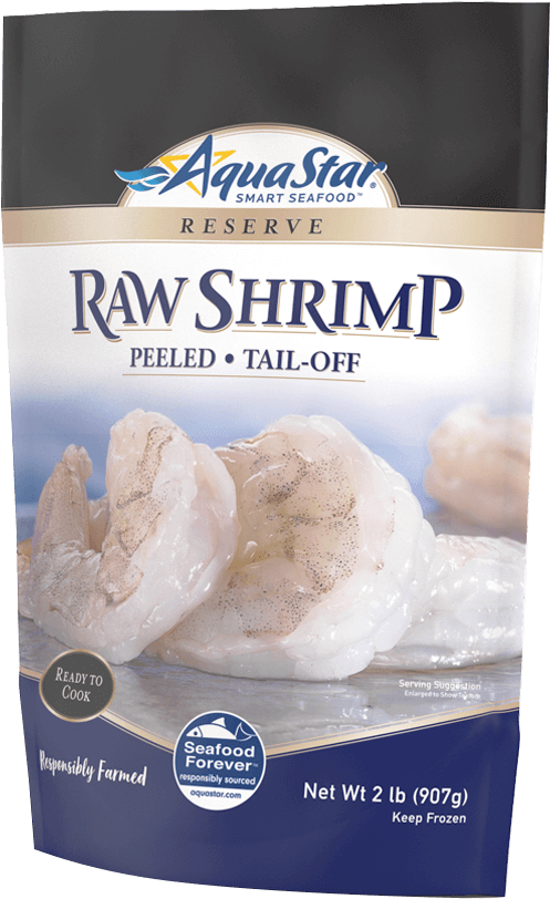 Aqua Star Raw Shrimp Package PNG image