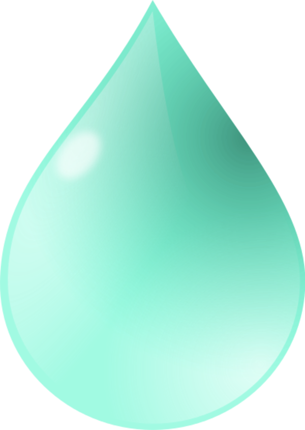 Aqua Water Drop Graphic PNG image