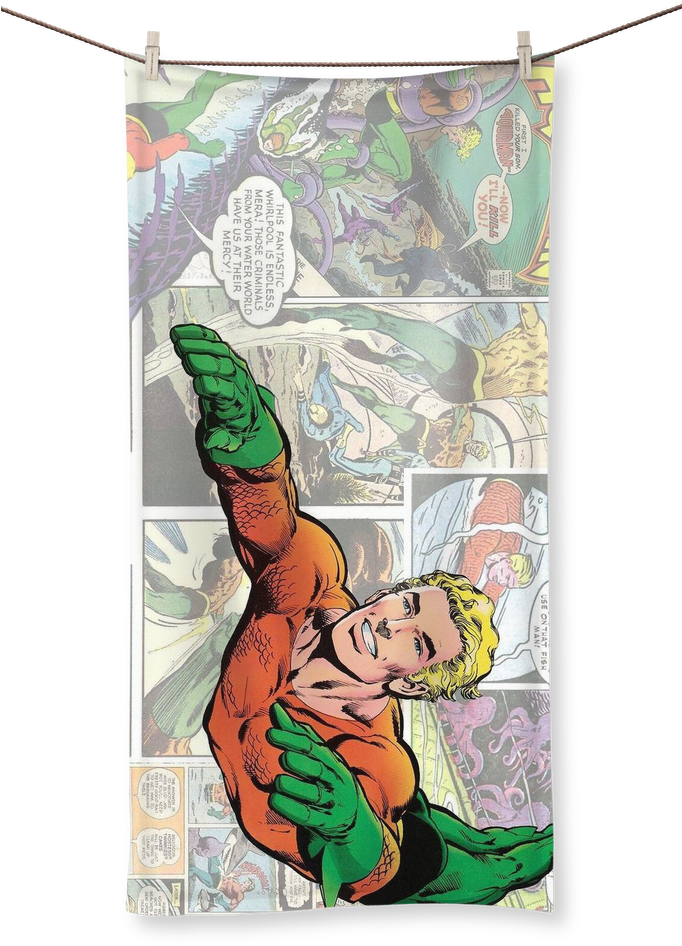 Aquaman Comic Panel PNG image
