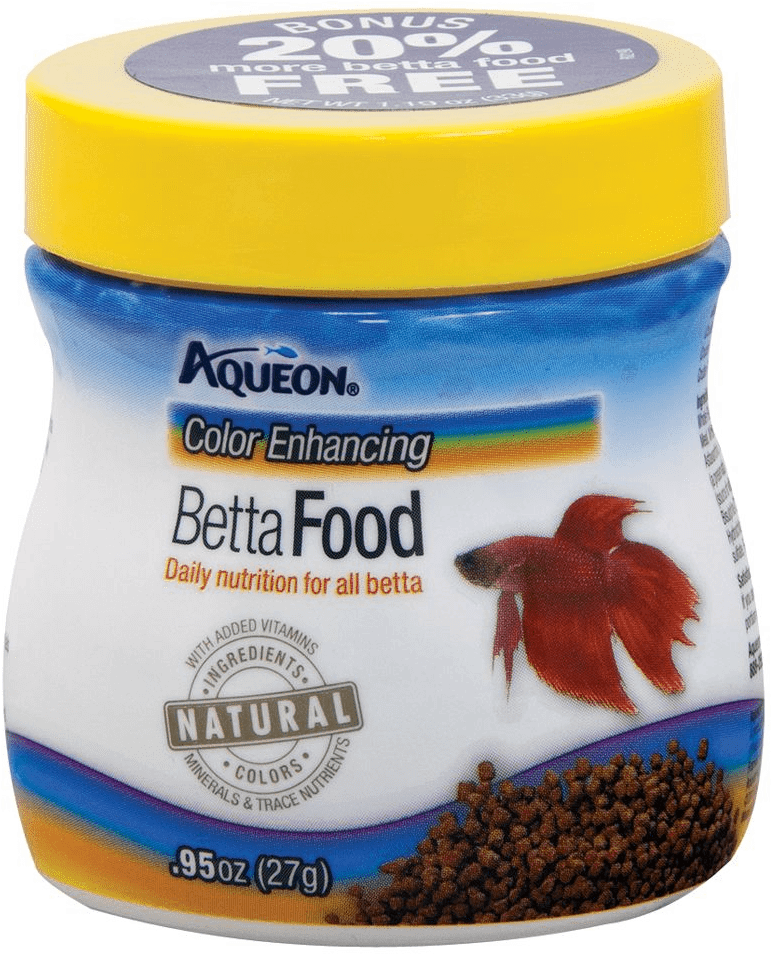 Aqueon Color Enhancing Betta Food Container PNG image