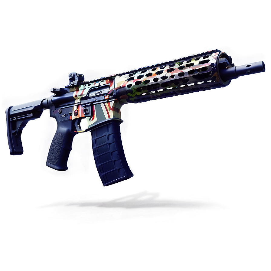 Ar 15 Custom Paint Job Png Opt88 PNG image