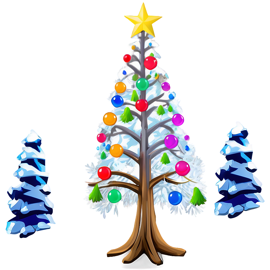 Arbol De Navidad In Winter Wonderland Png 78 PNG image