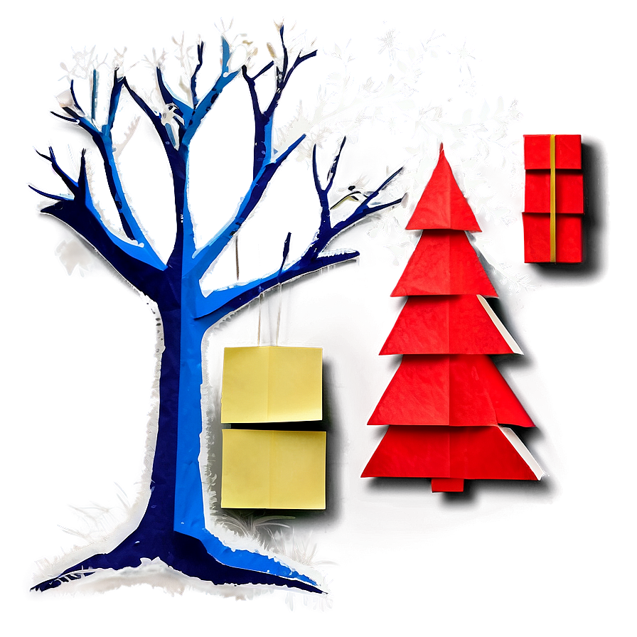 Arbol De Navidad With Paper Crafts Png Plq PNG image