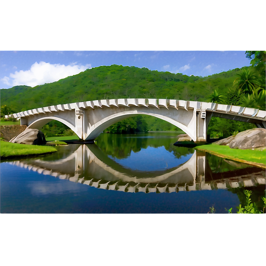 Arc Bridge Over Water Png 5 PNG image