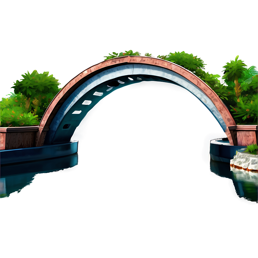 Arc Bridge Over Water Png 81 PNG image