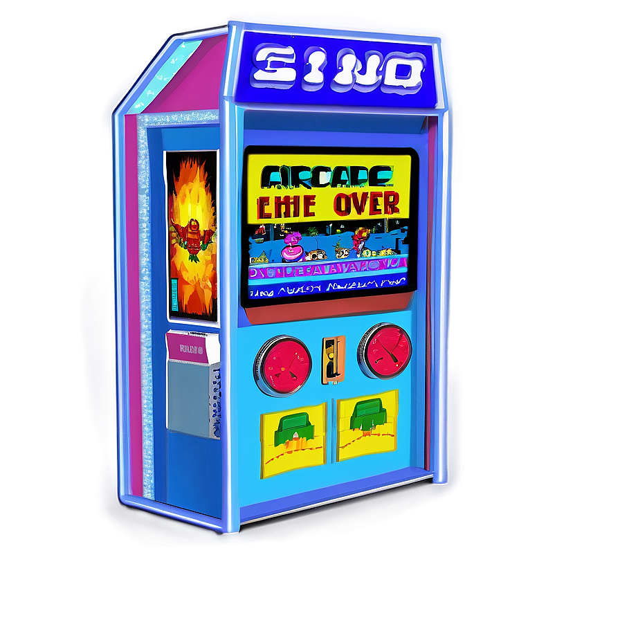 Arcade Game Over Screen Png 06292024 PNG image