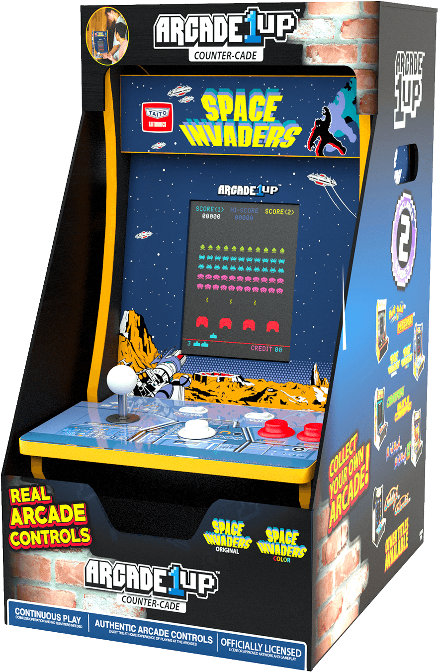 Arcade1 Up Space Invaders Machine PNG image