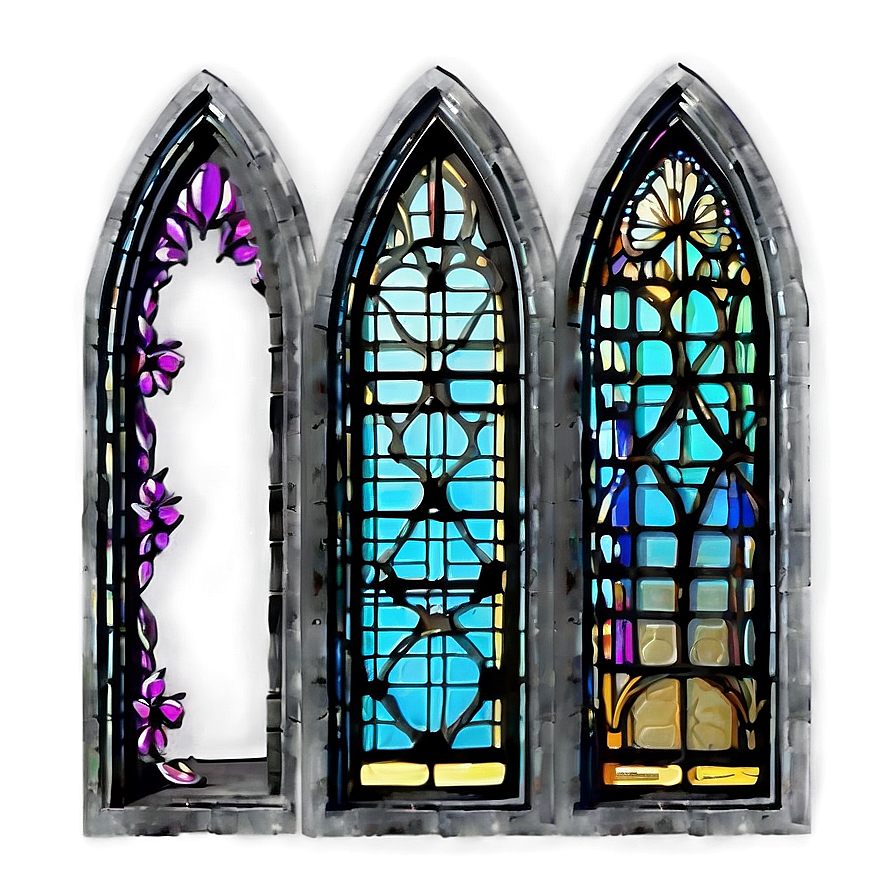 Arched Cathedral Window Png 05042024 PNG image