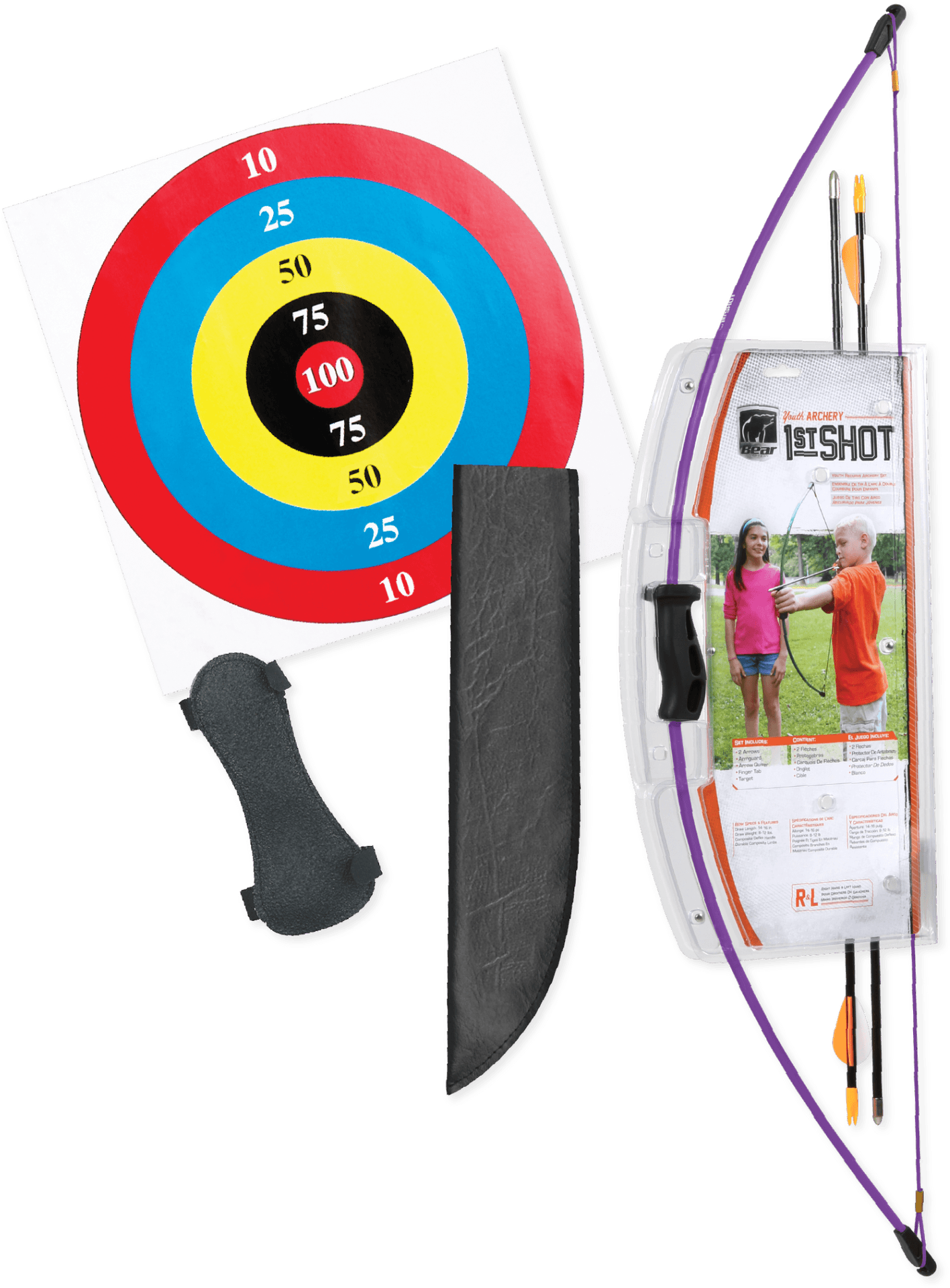 Archery Equipmentand Target PNG image