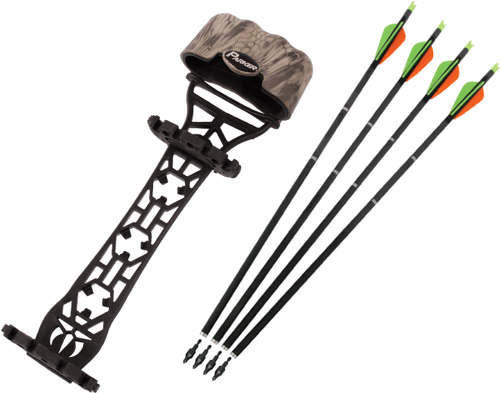 Archery Quiverand Arrows Set PNG image