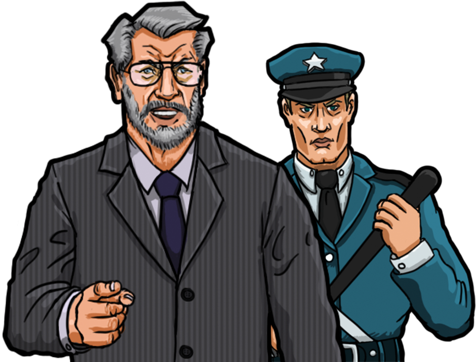 Architectand Security Guard Illustration PNG image