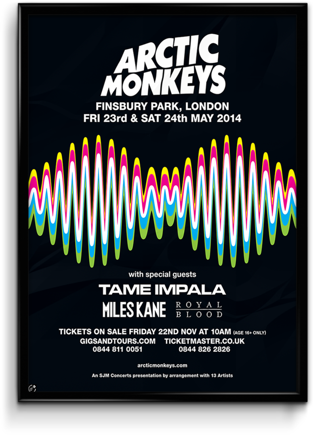 Arctic Monkeys Finsbury Park Concert2014 PNG image