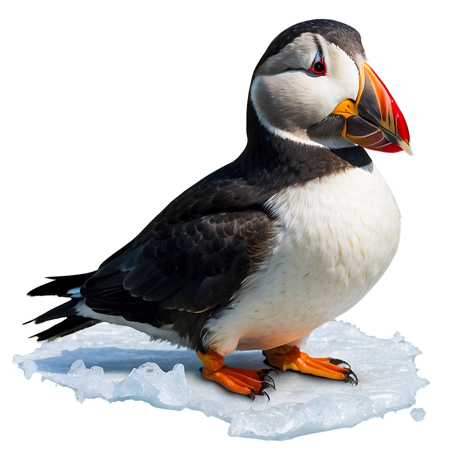 Arctic Puffin In Winter Png Jbx37 PNG image