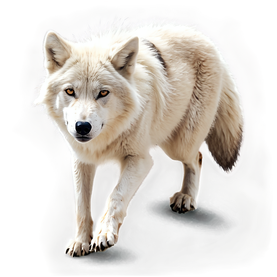 Arctic Wolf Illustration Png 3 PNG image