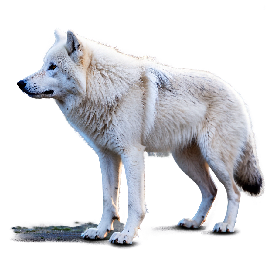 Arctic Wolf In Snowstorm Png Ocs PNG image