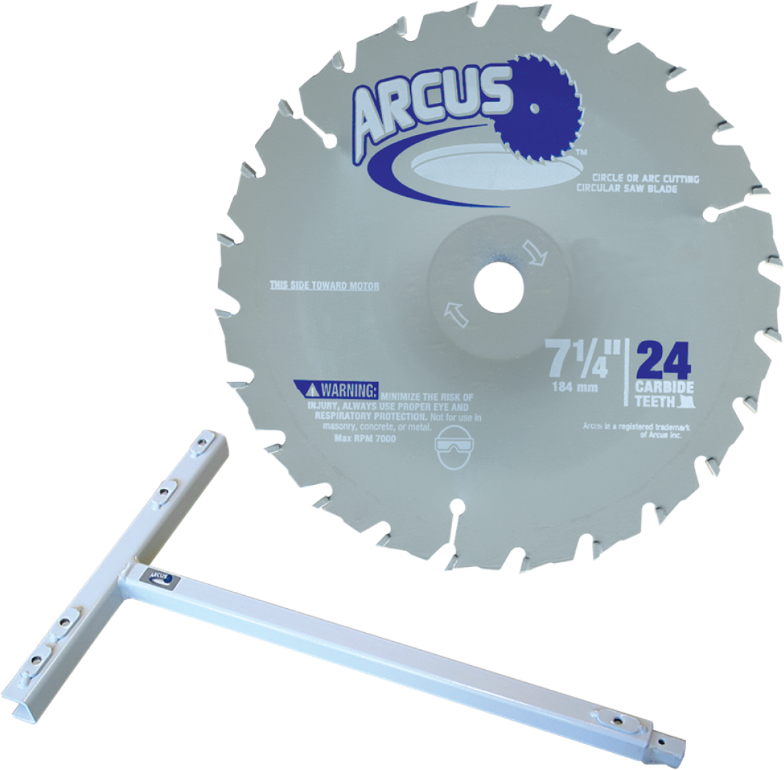 Arcus Circular Saw Bladeand Guide PNG image