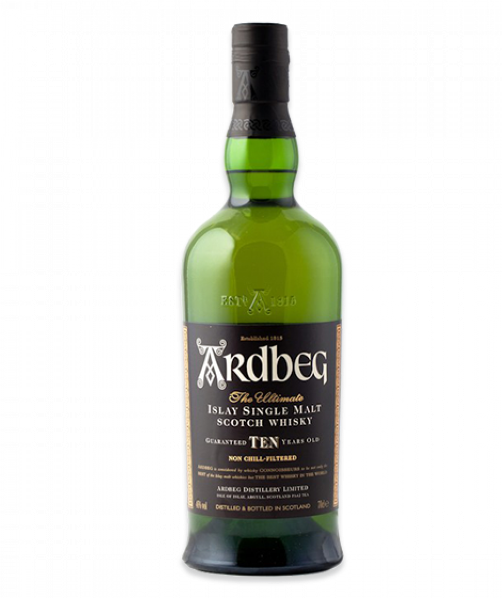 Ardbeg10 Year Old Islay Single Malt Scotch Whisky PNG image