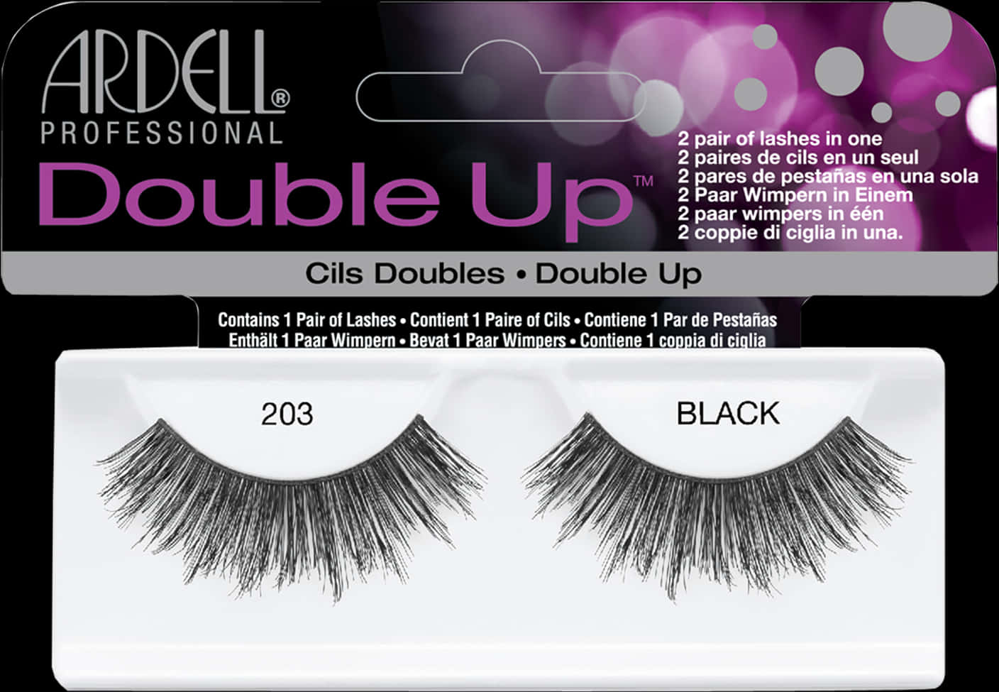 Ardell Double Up Black Lashes203 PNG image