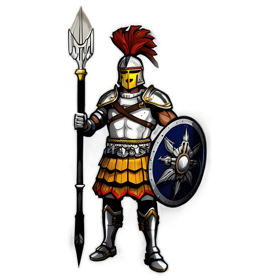 Ares In Battle Gear Png Bnw PNG image