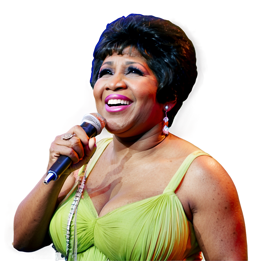 Aretha Franklin Black And White Png 06252024 PNG image