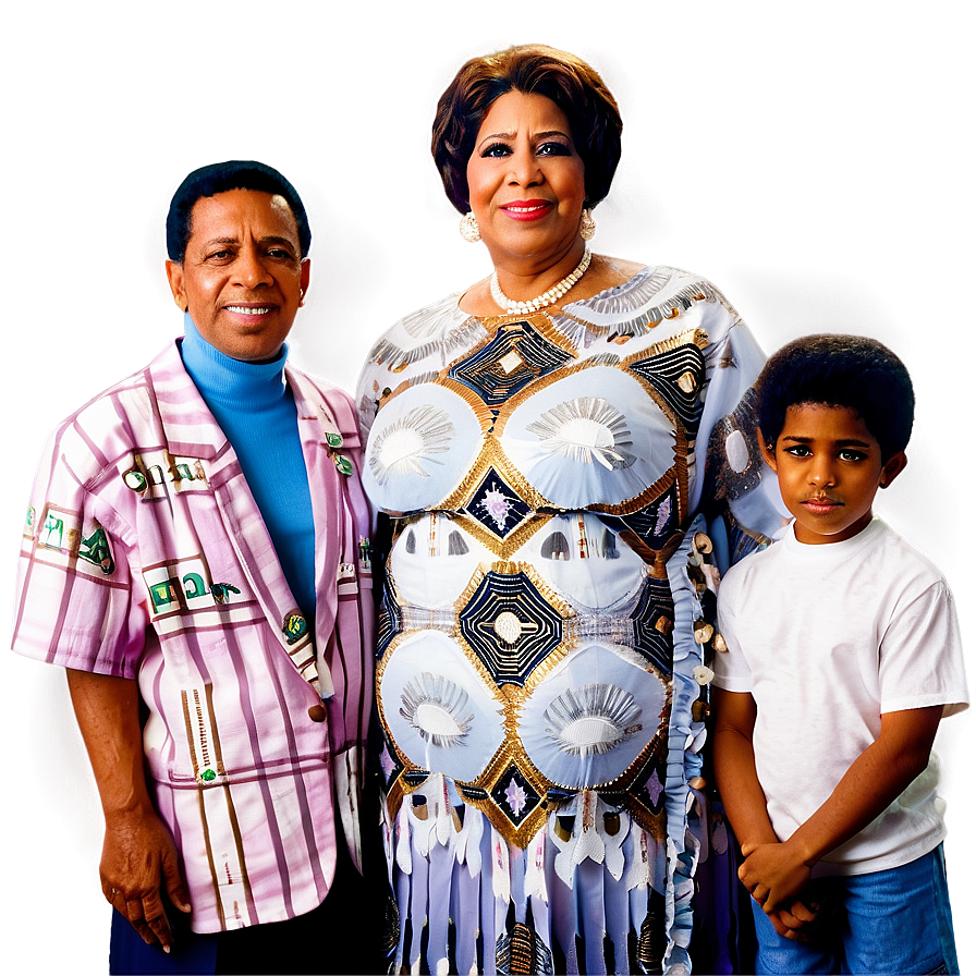 Aretha Franklin Family Moment Png 06252024 PNG image