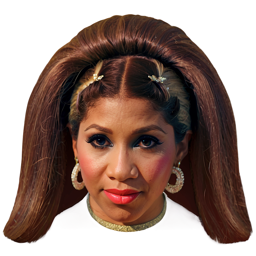 Aretha Franklin Iconic Hairstyle Png 76 PNG image