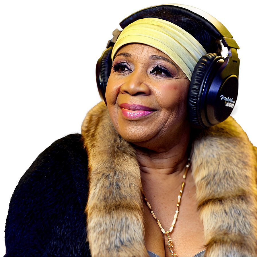 Aretha Franklin In Studio Png Say8 PNG image