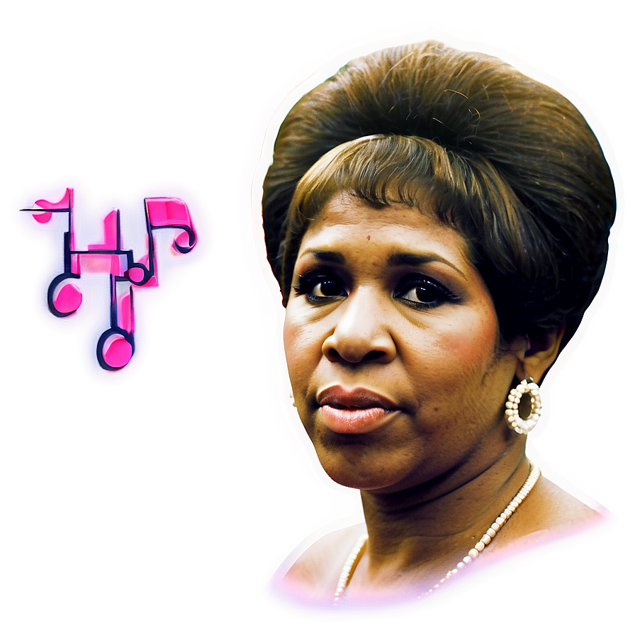 Aretha Franklin Music Legend Png Mjs PNG image