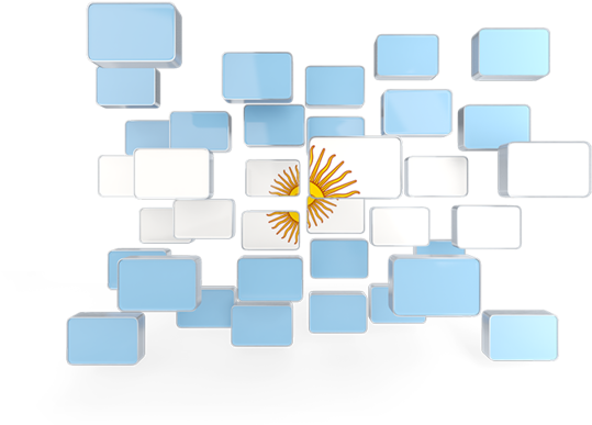 Argentina Flag Abstract Network Design PNG image
