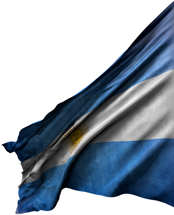 Argentinian Flag Waving PNG image