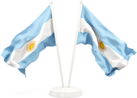 Argentinian Flags Waving PNG image
