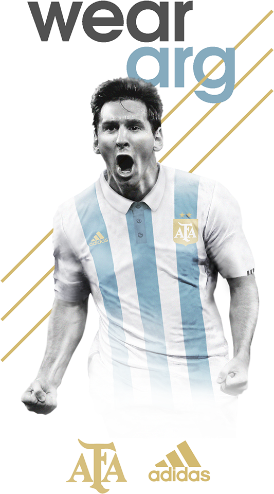 Argentinian Footballer Celebration Graphic PNG image