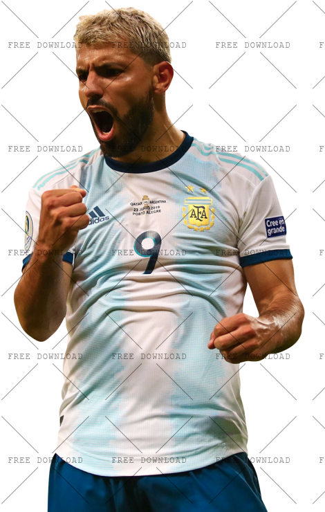 Argentinian Soccer Player Celebration PNG image