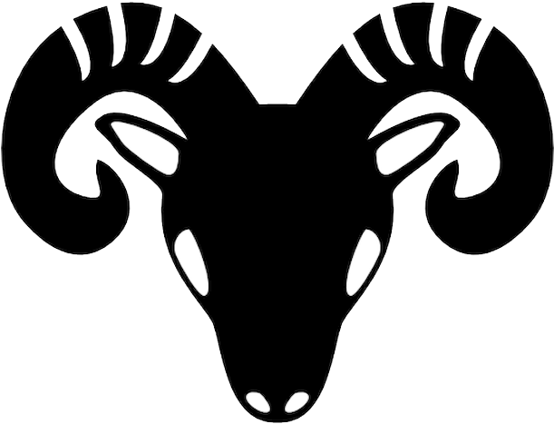 Aries Zodiac Symbol Graphic PNG image